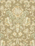 Vintage Cameo fabric in umber color - pattern number MV80907 - by Wallquest in the Vintage Home II collection