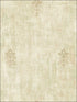 Vintage Fleur de lis fabric in umber color - pattern number MV81007 - by Wallquest in the Vintage Home II collection