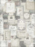 Vintage Wine fabric in aged neutral color - pattern number MV81208 - by Wallquest in the Vintage Home II collection