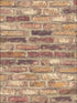 Vintage Brick fabric in red brick color - pattern number MV81401 - by Wallquest in the Vintage Home II collection