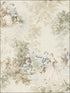 Vintage Toile fabric in warm neutral color - pattern number MV82302 - by Wallquest in the Vintage Home II collection