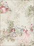 Vintage Toile fabric in vintage pink color - pattern number MV82307 - by Wallquest in the Vintage Home II collection