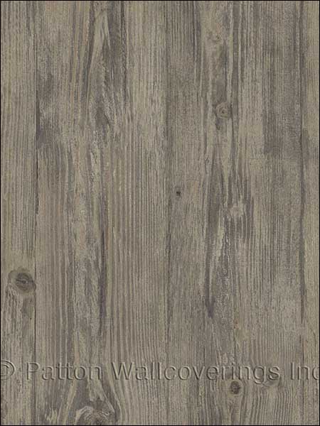 Wood Planks wallpaper in dark grey color - pattern number LL36208 - by Patton Norwall in the Illusions 2 collection