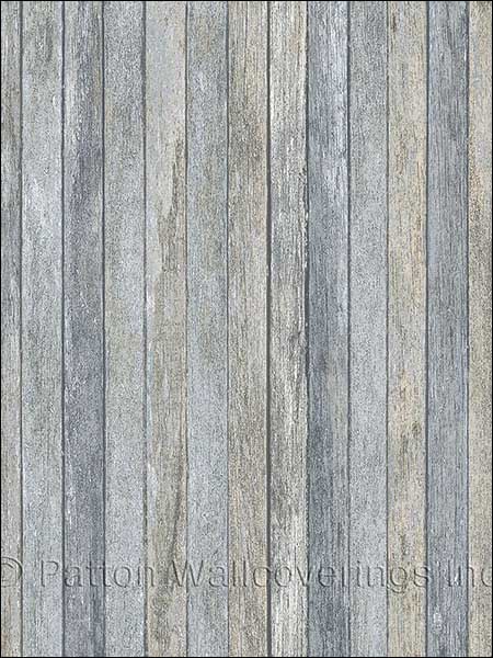Small Wood Planks wallpaper in grey color - pattern number LL36239 - by Patton Norwall in the Illusions 2 collection