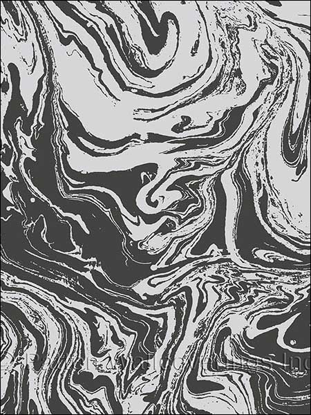 Marble wallpaper in black color - pattern number LL36245 - by Patton Norwall in the Illusions 2 collection
