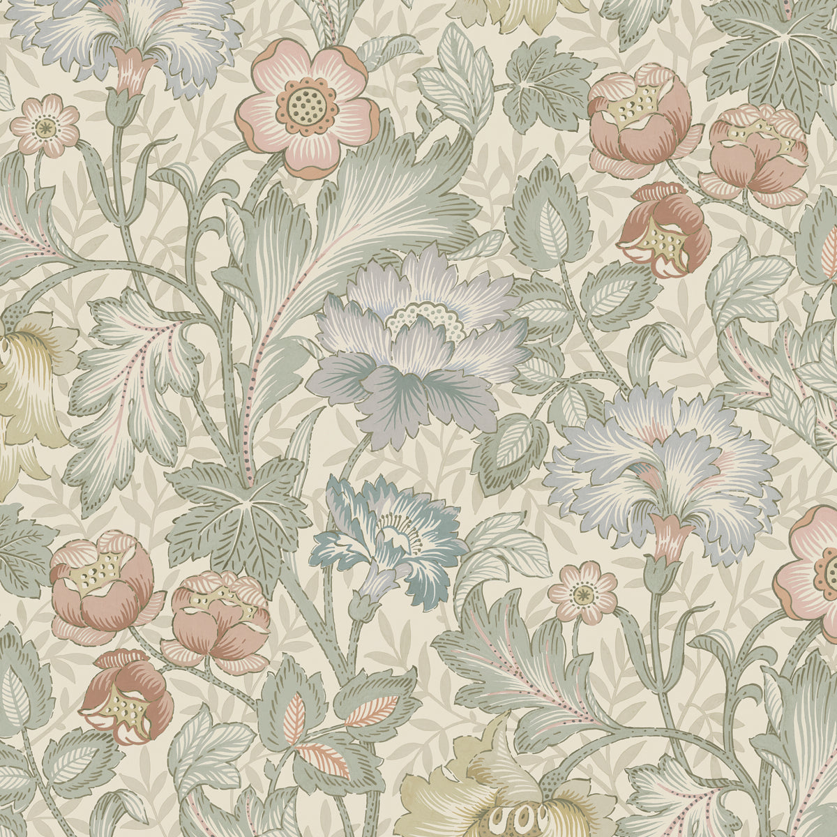 Jane mural in natural color - pattern number 2037 - by Schumacher in the Borastapeter collection