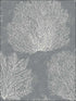Oliver fabric in steel gray and cream color - pattern number CR75712 - by Carl Robinson in the Carl Robinson 15 Sea Glass collection