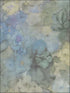 Oriel wallpaper in basil and cobalt color - pattern number CR76202 - by Carl Robinson in the Carl Robinson 15 Sea Glass collection