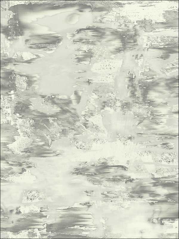 Ovington wallpaper in silver and ivory color - pattern number CR77408 - by Carl Robinson in the Carl Robinson 15 Sea Glass collection