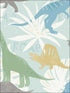 Pack Party fabric in green blue and yellow color - pattern number FA40012 - by Seabrook in the Playdate Adventure collection