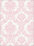 Glitter Damask fabric in bubblegum and white color - pattern number FA40901 - by Seabrook in the Playdate Adventure collection