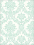 Glitter Damask fabric in teal and white color - pattern number FA40904 - by Seabrook in the Playdate Adventure collection