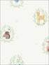 Furry Friends fabric in gold pink and brown color - pattern number FA41105 - by Seabrook in the Playdate Adventure collection