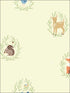 Furry Friends wallpaper in light lemon color - pattern number FA41107 - by Seabrook in the Playdate Adventure collection