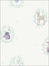 Furry Friends fabric in blue gray and purple color - pattern number FA41109 - by Seabrook in the Playdate Adventure collection