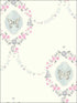 Flutter Butterfly wallpaper in pink and metallic silver color - pattern number FA41408 - by Seabrook in the Playdate Adventure collection