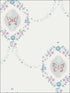 Flutter Butterfly wallpaper in pink teal and metallic silver color - pattern number FA41409 - by Seabrook in the Playdate Adventure collection
