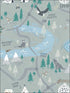 Campground fabric in steel gray color - pattern number FA41908 - by Seabrook in the Playdate Adventure collection