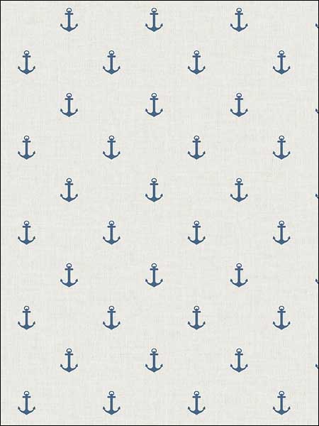 Cape Cod Anchors wallpaper in 51207 color - pattern number TH51207 - by Pelican Prints in the Destination USA collection