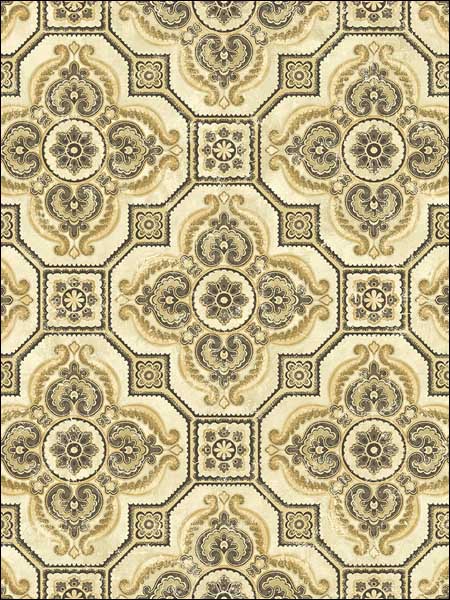 Florida Tile wallpaper in 51907 color - pattern number TH51907 - by Pelican Prints in the Destination USA collection