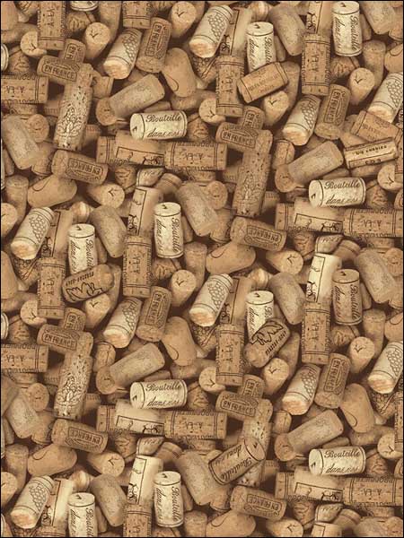 Napa Corks wallpaper in 52306 color - pattern number TH52306 - by Pelican Prints in the Destination USA collection