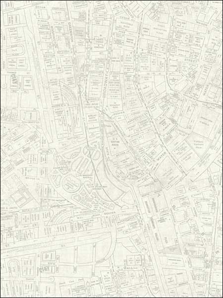 New York Maps wallpaper in 53104 color - pattern number TH53104 - by Pelican Prints in the Destination USA collection