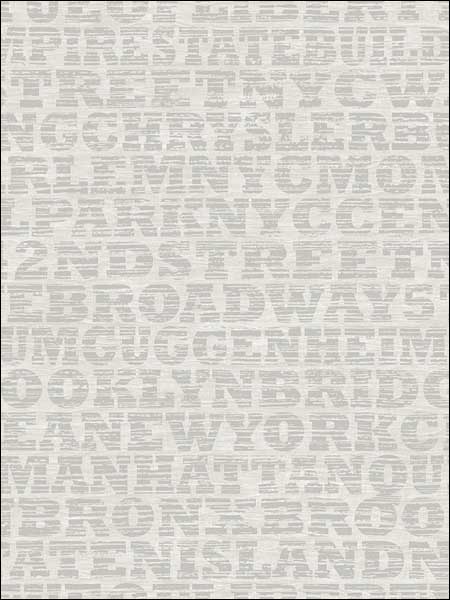 New York Words wallpaper in 53204 color - pattern number TH53204 - by Pelican Prints in the Destination USA collection