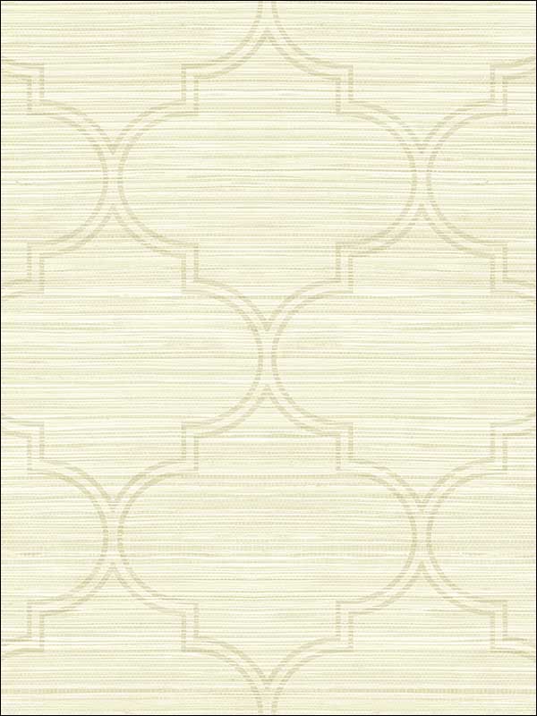 Grasscloth Look Ogee Textured wallpaper in 10205 color - pattern number RC10205 - by Wallquest in the Textures 27 in Type II Wallcoverings collection