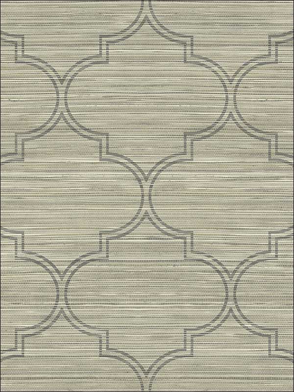 Grasscloth Look Ogee Textured wallpaper in 10216 color - pattern number RC10216 - by Wallquest in the Textures 27 in Type II Wallcoverings collection