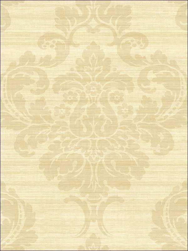 Grasscloth Look Damask Stria Textured wallpaper in 10903 color - pattern number RC10903 - by Wallquest in the Textures 27 in Type II Wallcoverings collection