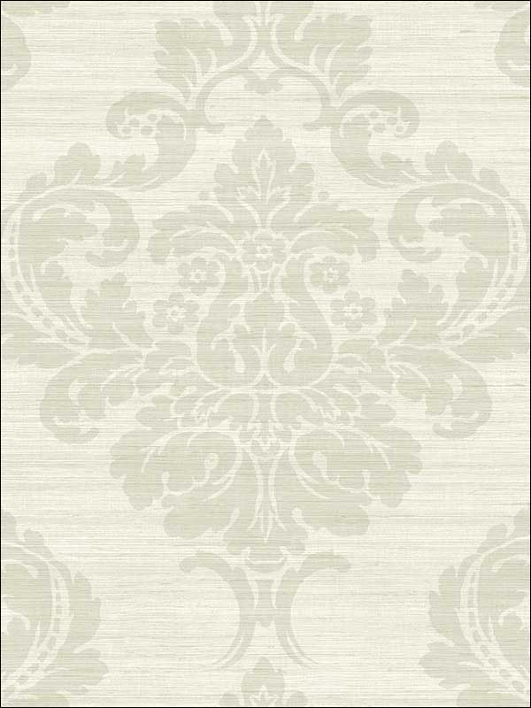Grasscloth Look Damask Stria Textured wallpaper in 10905 color - pattern number RC10905 - by Wallquest in the Textures 27 in Type II Wallcoverings collection