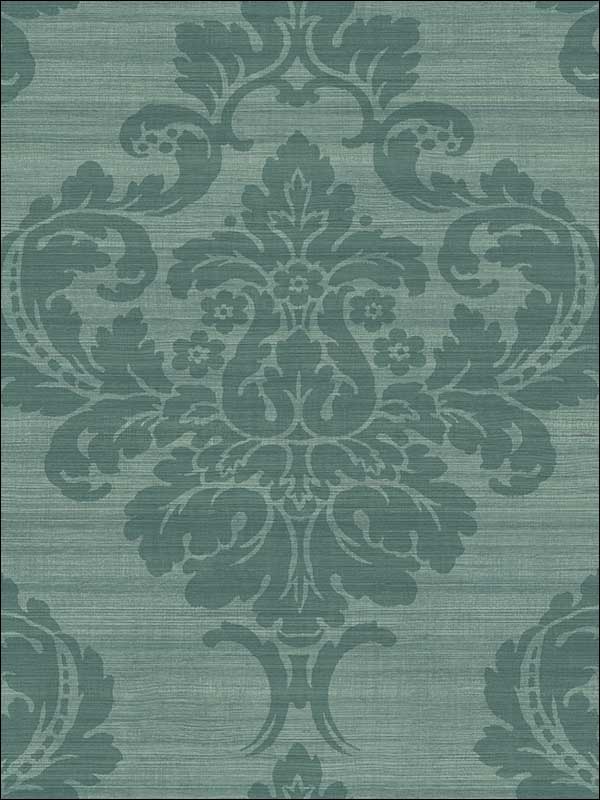 Grasscloth Look Damask Stria Textured wallpaper in 10902 color - pattern number RC10902 - by Wallquest in the Textures 27 in Type II Wallcoverings collection