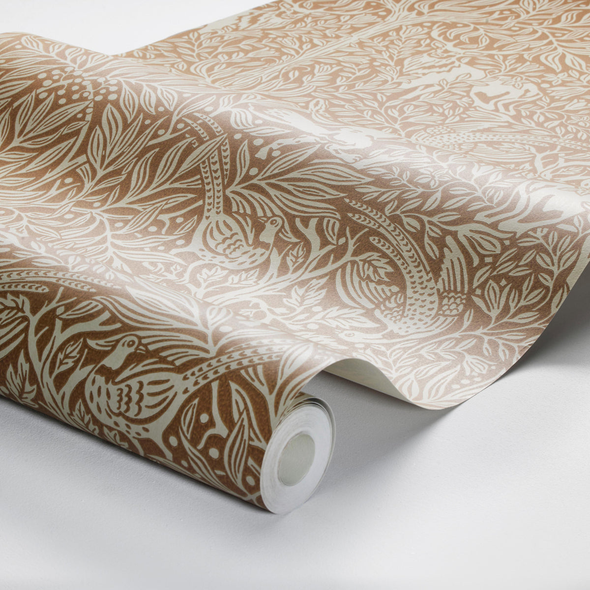 Under The Elder Tree Wallpaper in rust color - pattern number 2045 - by Schumacher in the Borastapeter collection
