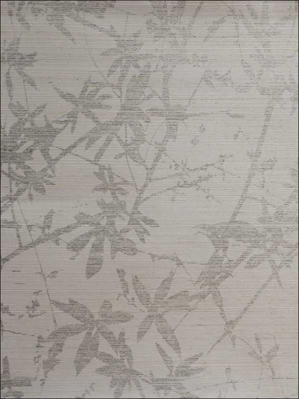 Sylvan wallpaper in silver and white color - pattern number DL2951 - by Candice Olson in the Candice Olson Natural Splendor collection