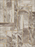 Moonbeams wallpaper in taupe color - pattern number DL2986 - by Candice Olson in the Candice Olson Natural Splendor collection