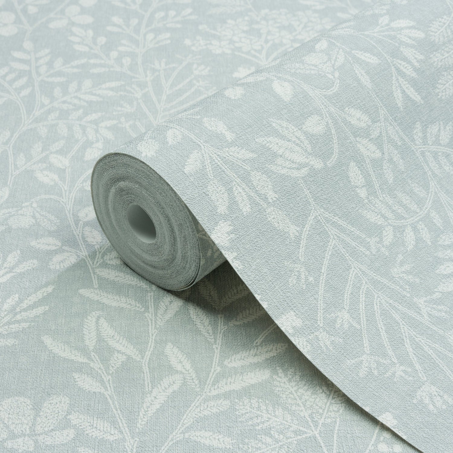 Branched Leaves All-over Wallpaper in grey color - pattern number KR205001 - by Grandeco in the Karuna collection