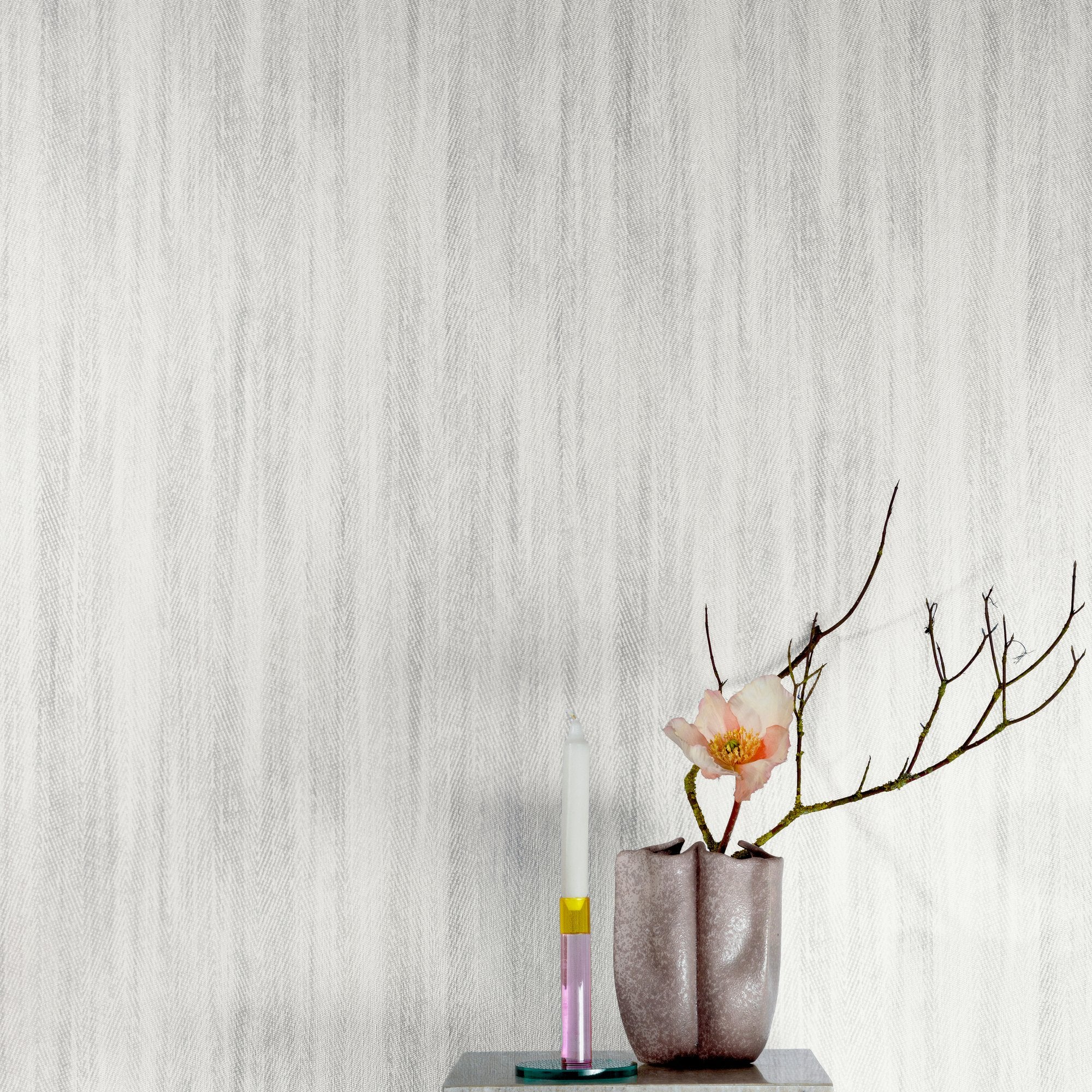 Textile Plain Wallpaper in grey color - pattern number 205106 - by Grandeco in the Textured Vibes collection