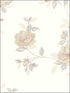 In Register Rose Trail fabric in beige light grey color - pattern number IM36402 - by Patton Norwall in the Silk Impressions 2 collection