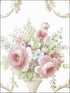 In Register Ornamental Floral fabric in pink blue taupe color - pattern number IM36419 - by Patton Norwall in the Silk Impressions 2 collection