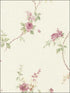 In Register White Wedding wallpaper in cream pink green color - pattern number MD29401 - by Patton Norwall in the Silk Impressions 2 collection