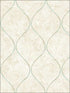 Ogee fabric in metallic teal and greige color - pattern number FI70501 - by Seabrook in the French Impressionist collection