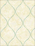 Ogee fabric in tan metallic gold and turquoise color - pattern number FI70503 - by Seabrook in the French Impressionist collection