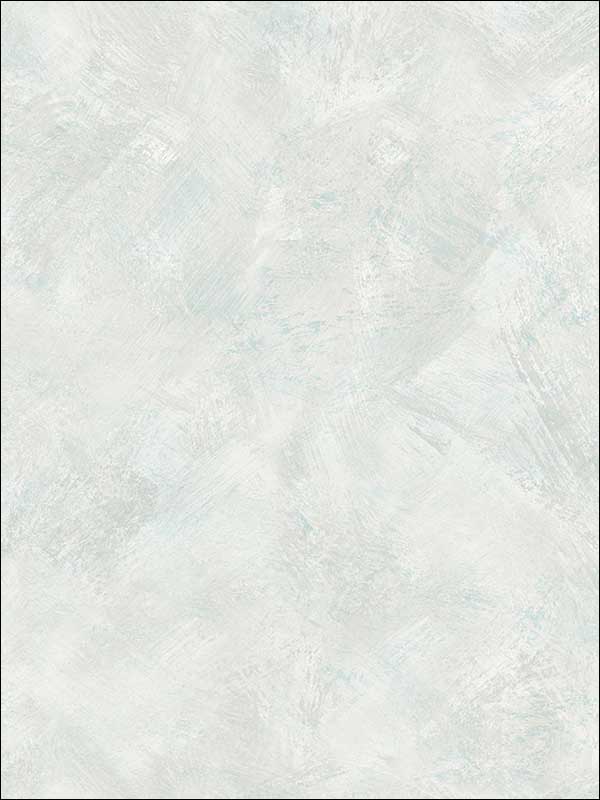 Faux wallpaper in metallic ivory powder blue and white color - pattern number FI70908 - by Seabrook in the French Impressionist collection