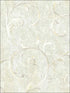 Scroll wallpaper in metallic gold and grey color - pattern number FI71607 - by Seabrook in the French Impressionist collection