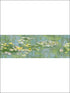 Lily Pad 5 Panel mural in green color - pattern number FI71800M - by Seabrook in the French Impressionist collection