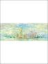 Tree Line 6 Panel mural in blue color - pattern number FI71900M - by Seabrook in the French Impressionist collection