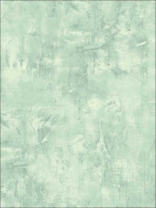 Vinyl Faux wallpaper in mint color - pattern number FI72104 - by Seabrook in the French Impressionist collection