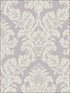 Raised Glitter Damask fabric in lavender color - pattern number UK10481 - by Seabrook in the Mica by Pear Tree Studios collection