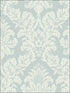 Raised Glitter Damask fabric in blue color - pattern number UK10482 - by Seabrook in the Mica by Pear Tree Studios collection