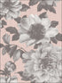 Halftone Floral wallpaper in pink color - pattern number UK11101 - by Seabrook in the Mica by Pear Tree Studios collection